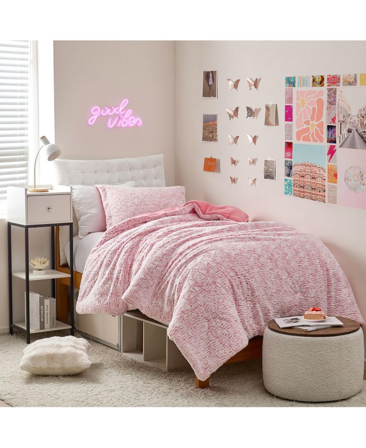 Coma Inducer Oversized Comforter Set - Strawberry Pink