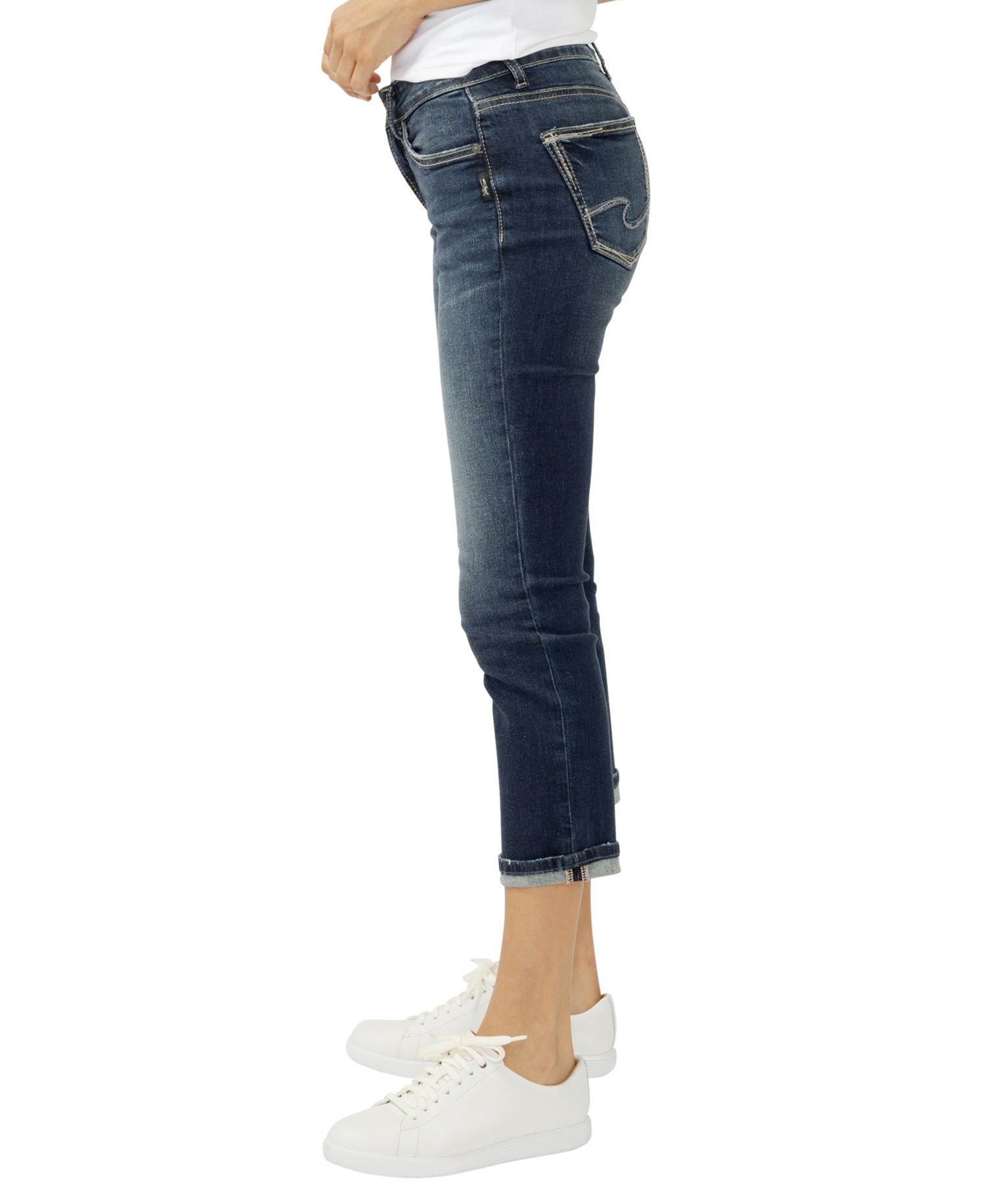 Women's Suki Mid Rise Curvy Fit Capri Jeans