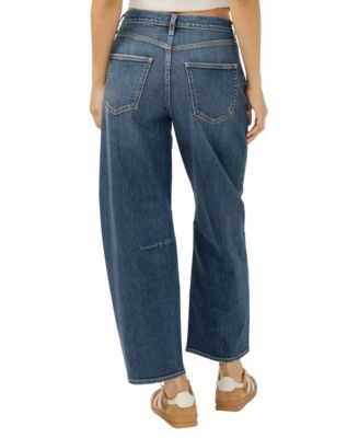 Women's High Rise Barrel Leg Jeans