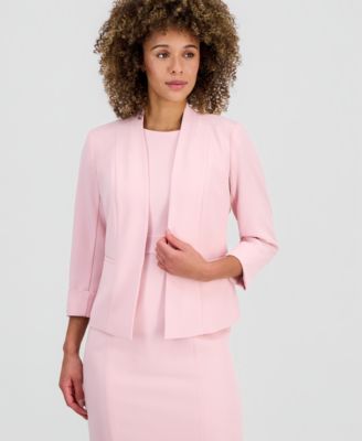 3/4-Sleeve Kiss-Front Blazer, Regular & Petite