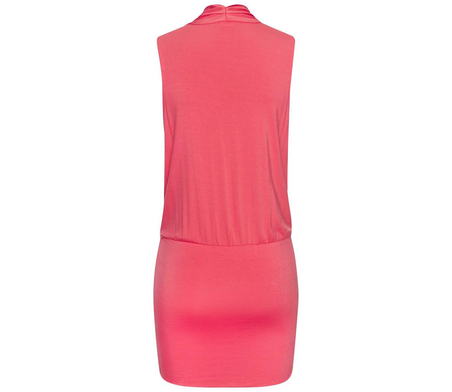Women's Viscose Sleeveless Surplice Wrap Surplice-Neck Short Dress