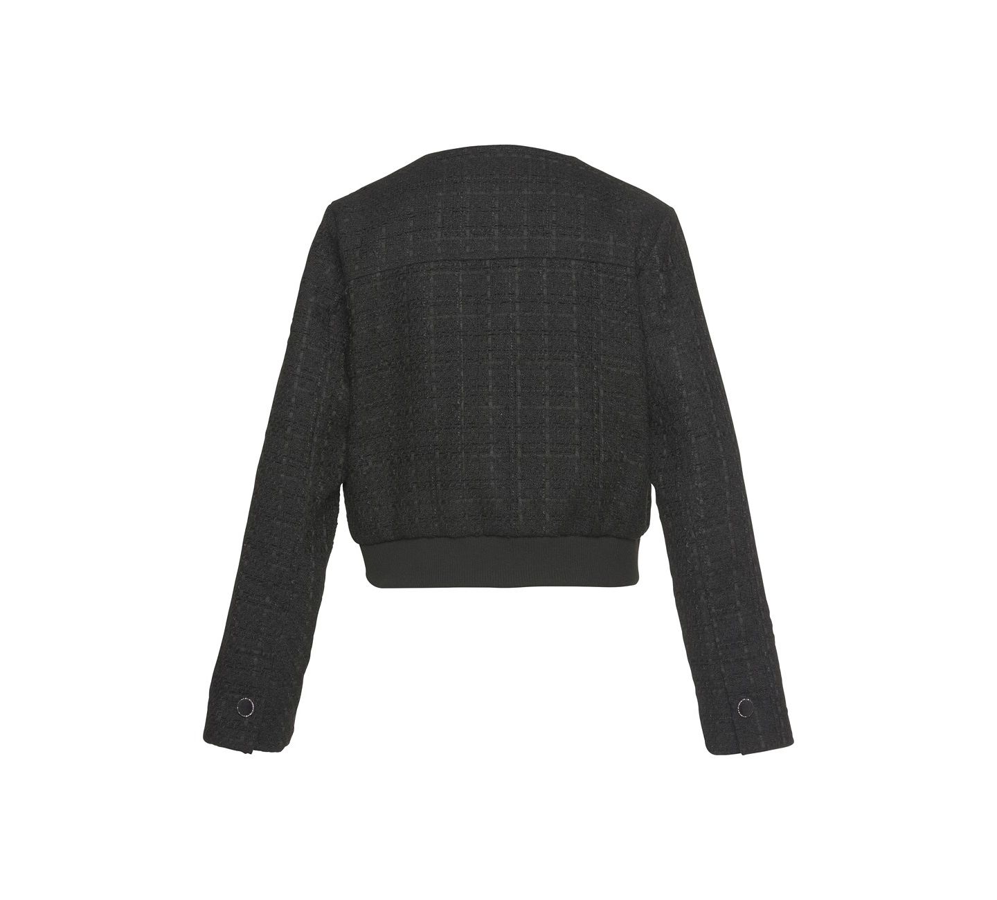 Женская куртка LASCANA Round Neckline Tweed with Pockets, цвет: Bk — фото 5