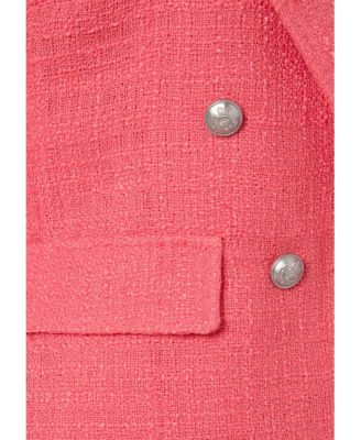 Women's Double Breasted Boucle Blazer