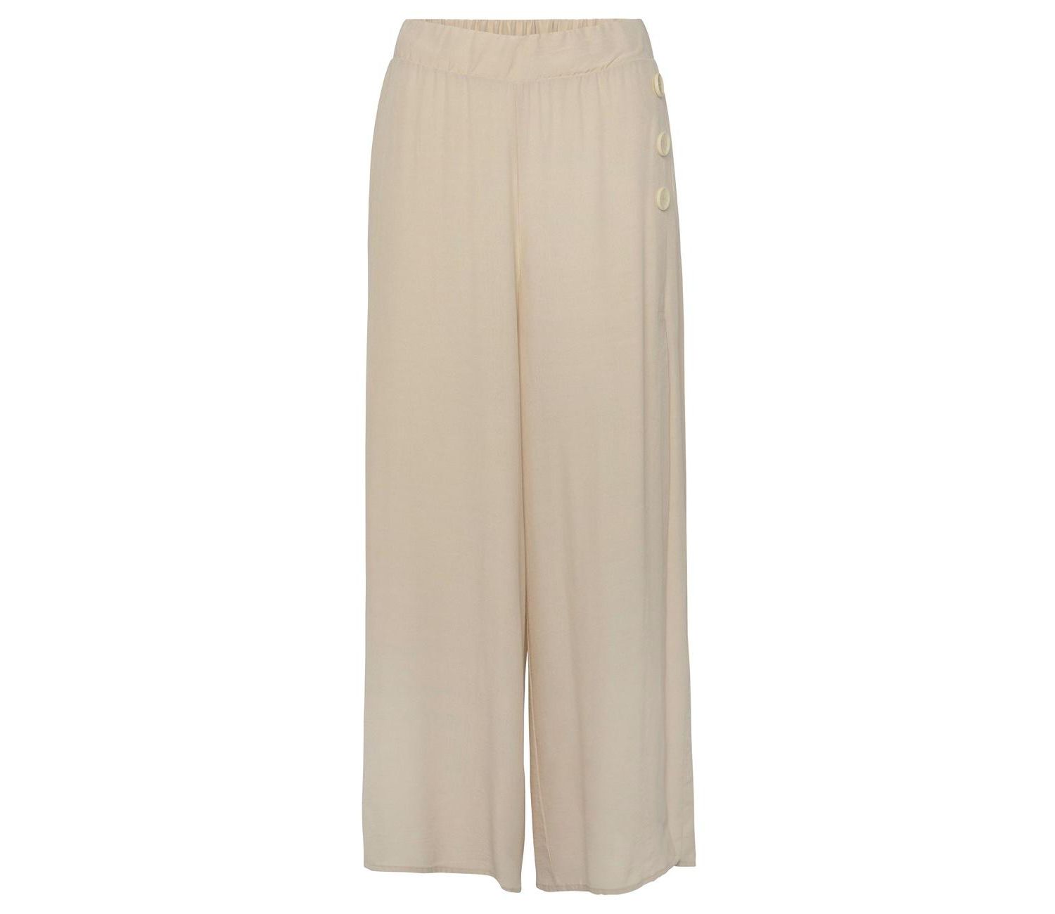 Women's Viscose Side Slit Wide Leg Everyday Comfort Pants
