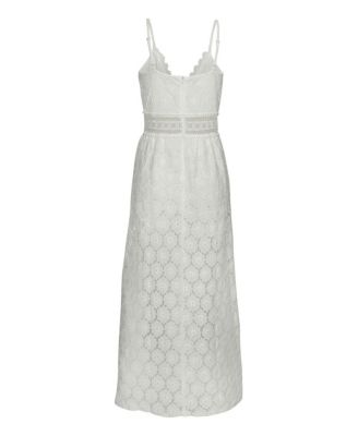 Women's Maxi Scalloped Lace Overlay Romper