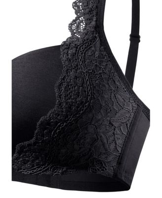 Women's Lace Detail Seamless T-Shirt Bra