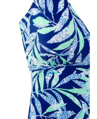 Women's Tropical Print Underwire Tankini Swimsuit Top