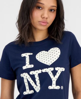 Juniors' I Love NY Polka Dot T-Shirt