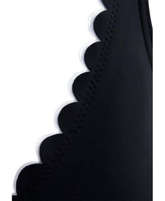 Women's Scalloped Underwire Tankini Swimsuit Top