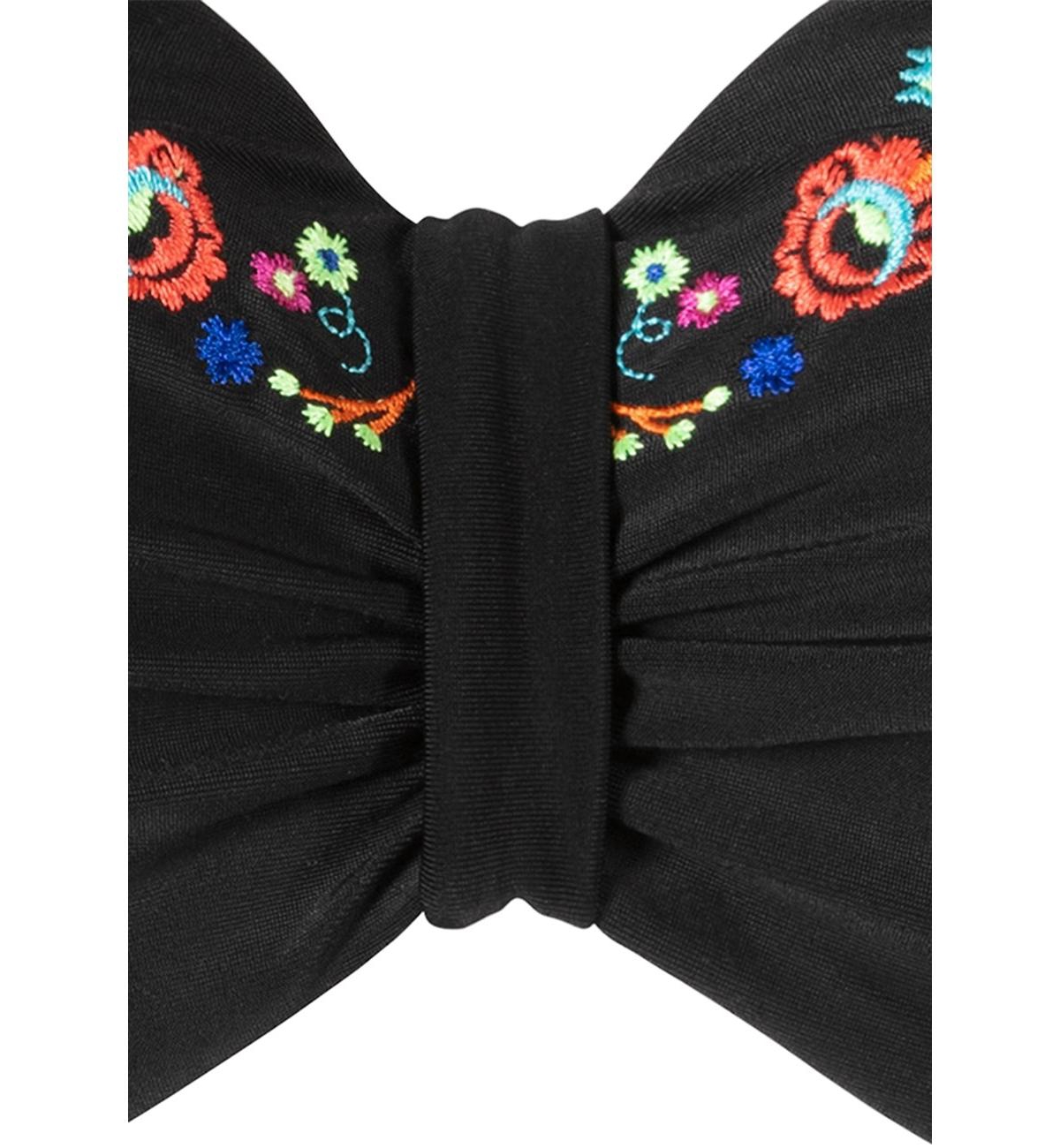 Lascana Women's Floral Trim Bandeau Bikini Swimsuit Top Bra Sizing