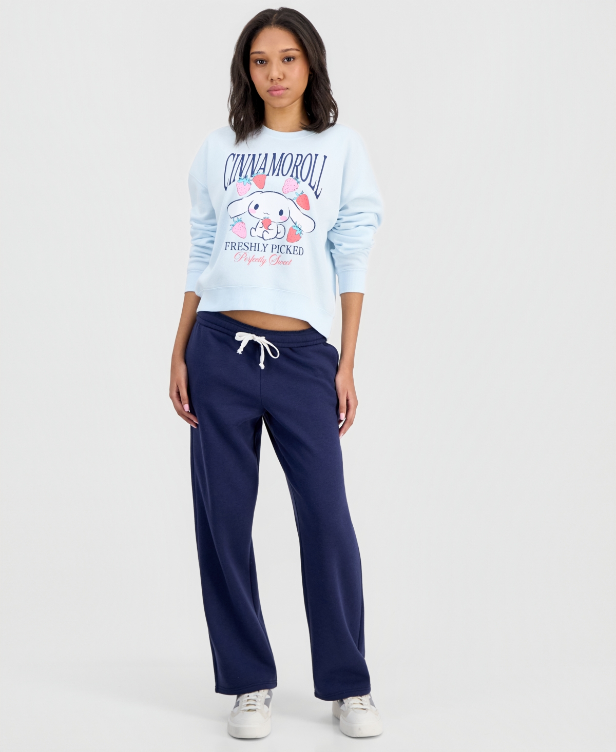 Grayson Threads, The Label Juniors' Cinnamoroll Fleece Sweatshirt