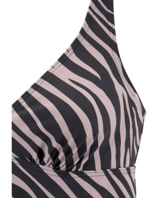 Women's Animal Print Underwire Tankini Swimsuit Top