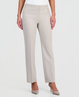 Petite Julia Stretch Crepe Straight-Leg Pants
