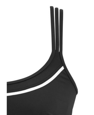 Women's Two-Tone Underwire Tankini Swimsuit Top