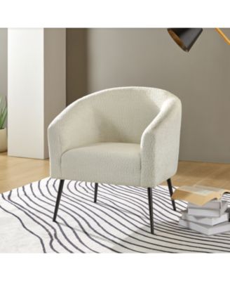 Hal Modern Boucle Armchair with Metal Leg