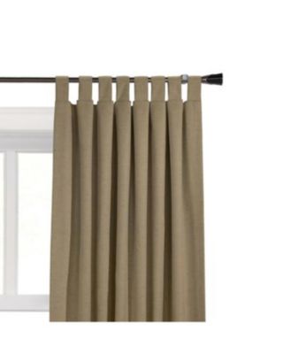 Commonwealth Ventura Tab Top Dressing Window Curtain Panel Pair - 52x63", Pebble