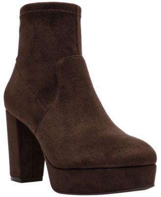 Womens Volt Platform Block Heel Dress Booties