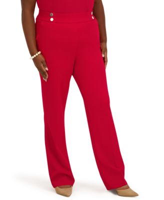Women's Mid-Rise Pull-On Extend Tab Trousers