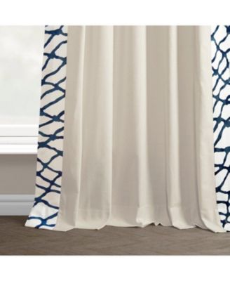 Ellis Bordered Cotton Curtain