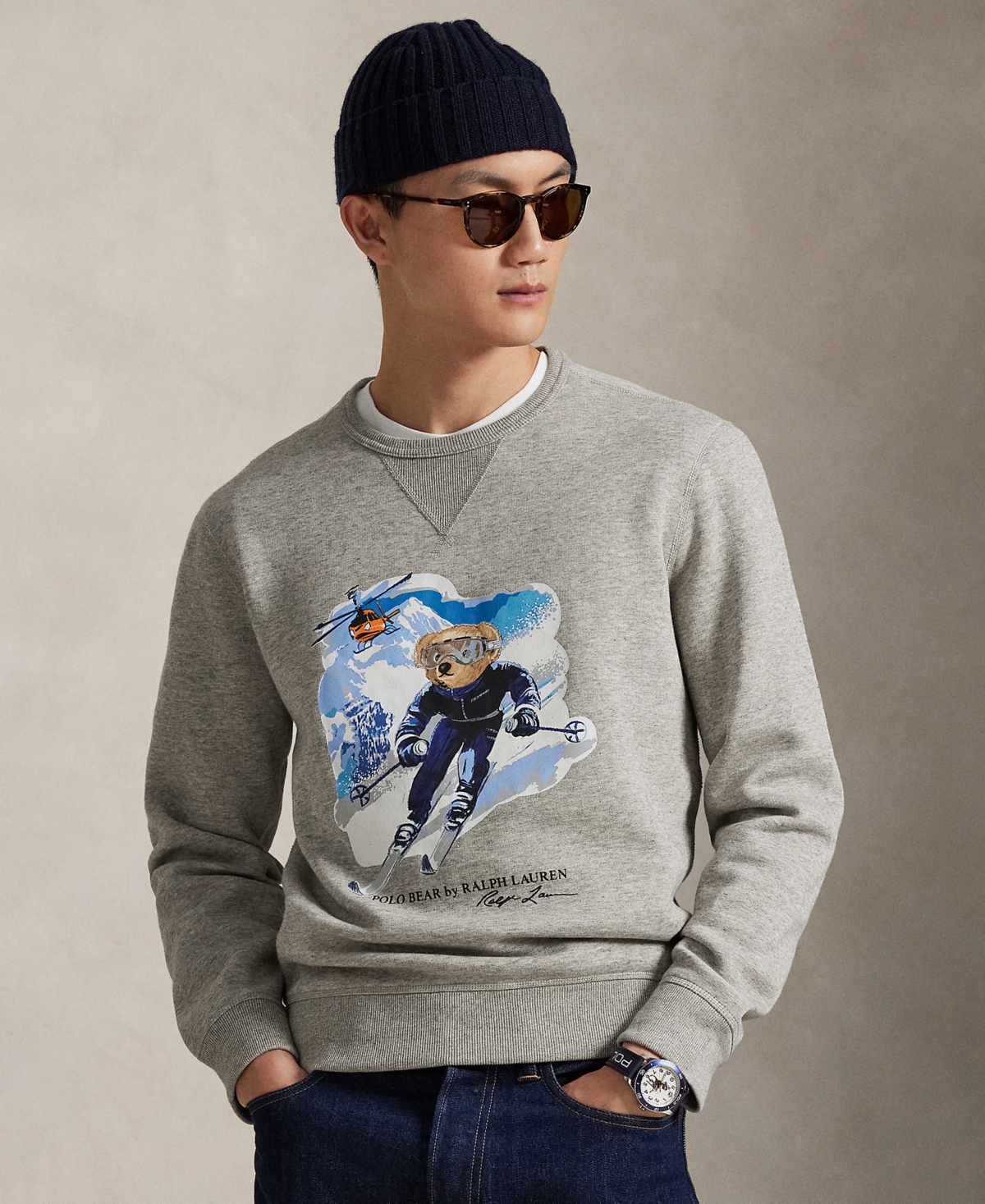Polo Ralph Lauren Men's Bear Long-Sleeve Sweatshirt