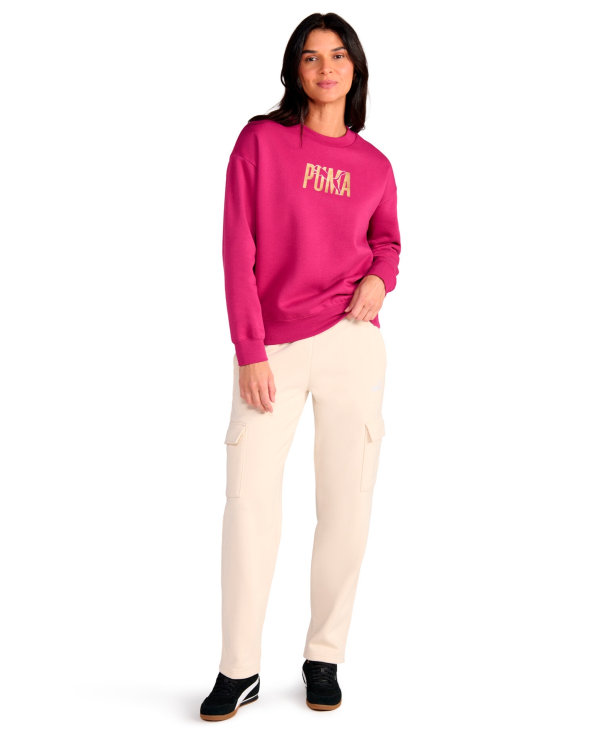 Puma Women's Crewneck Sweatshirt In Pink