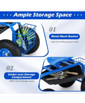 Garden Cart with Heavy Duty Tool Tray