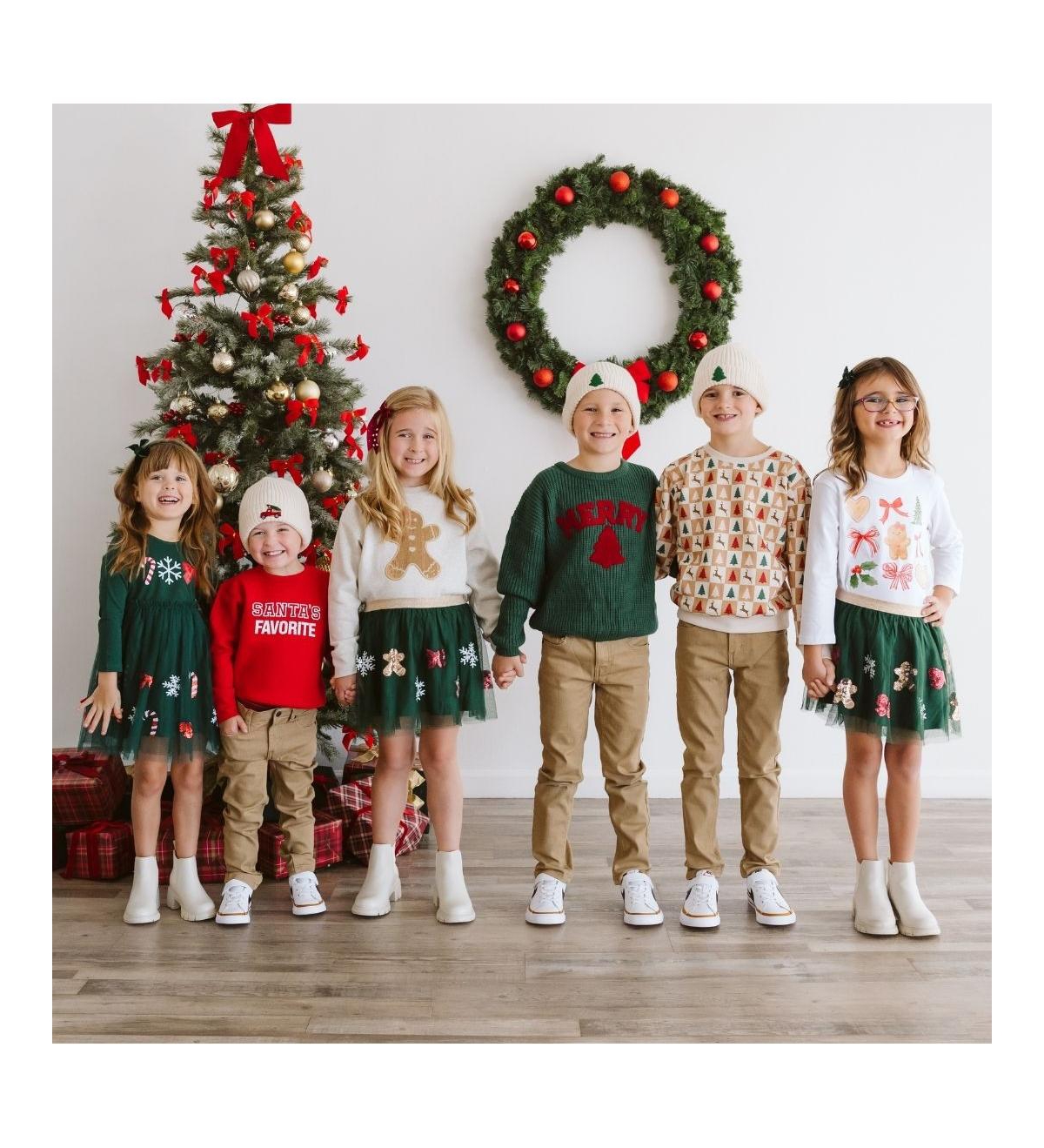 Sweet Wink Toddler Boys (2T–5T) Cabin Christmas Sweatshirt