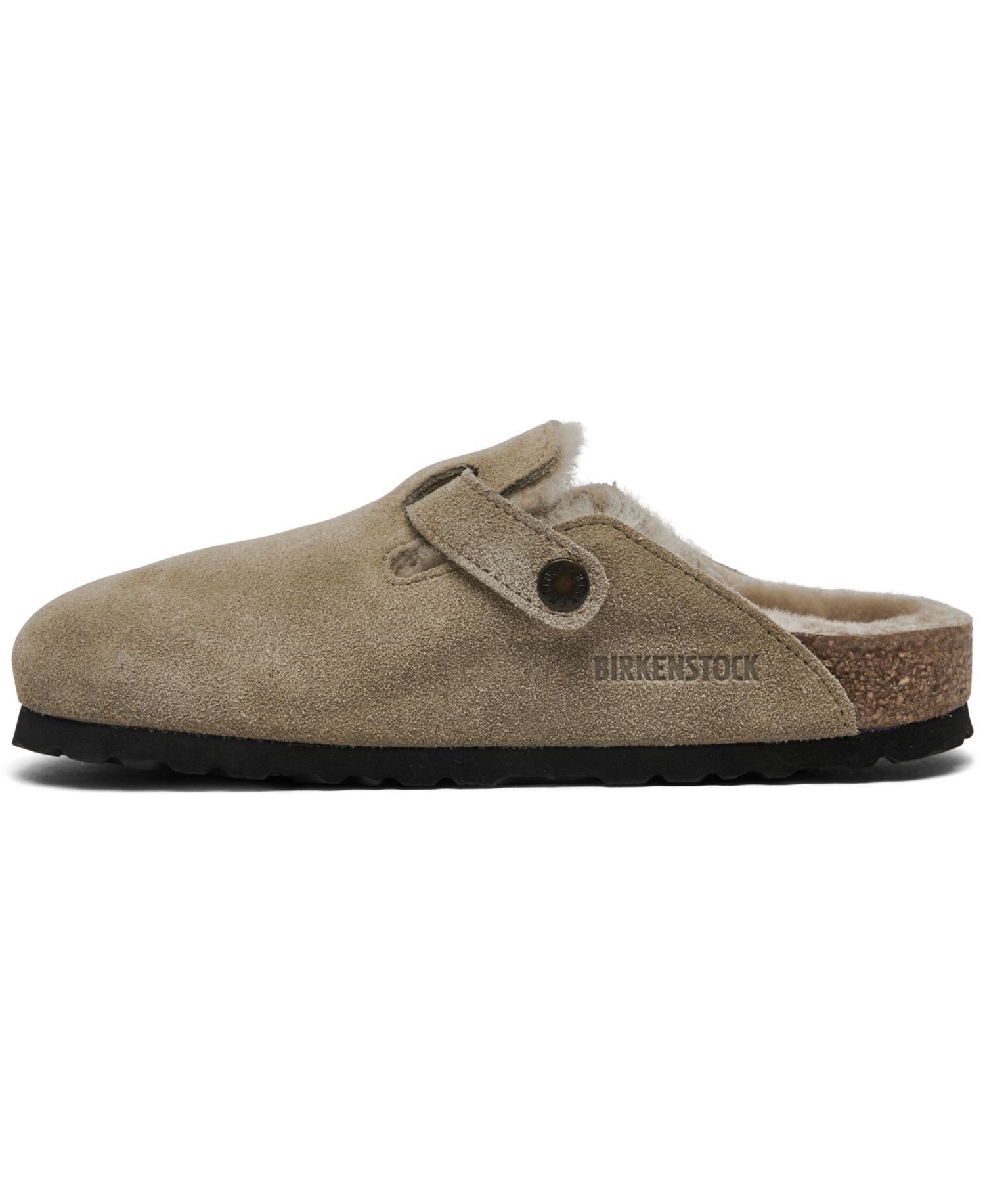 Women's Boston Shearling Suede Leather Clogs from Finish Line