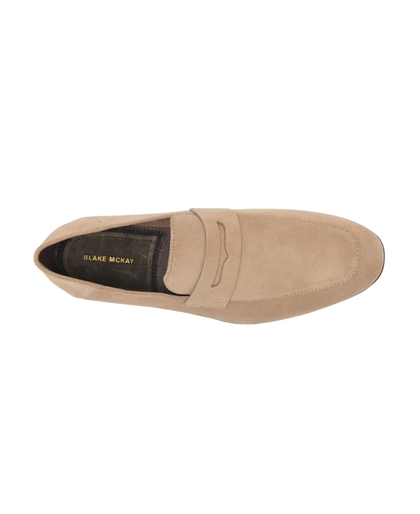 Мужские туфли Blake McKay Sawyer Dress Casual Slip-on Penny Loafer Leather, цвет: Песочный замшевый — фото 5