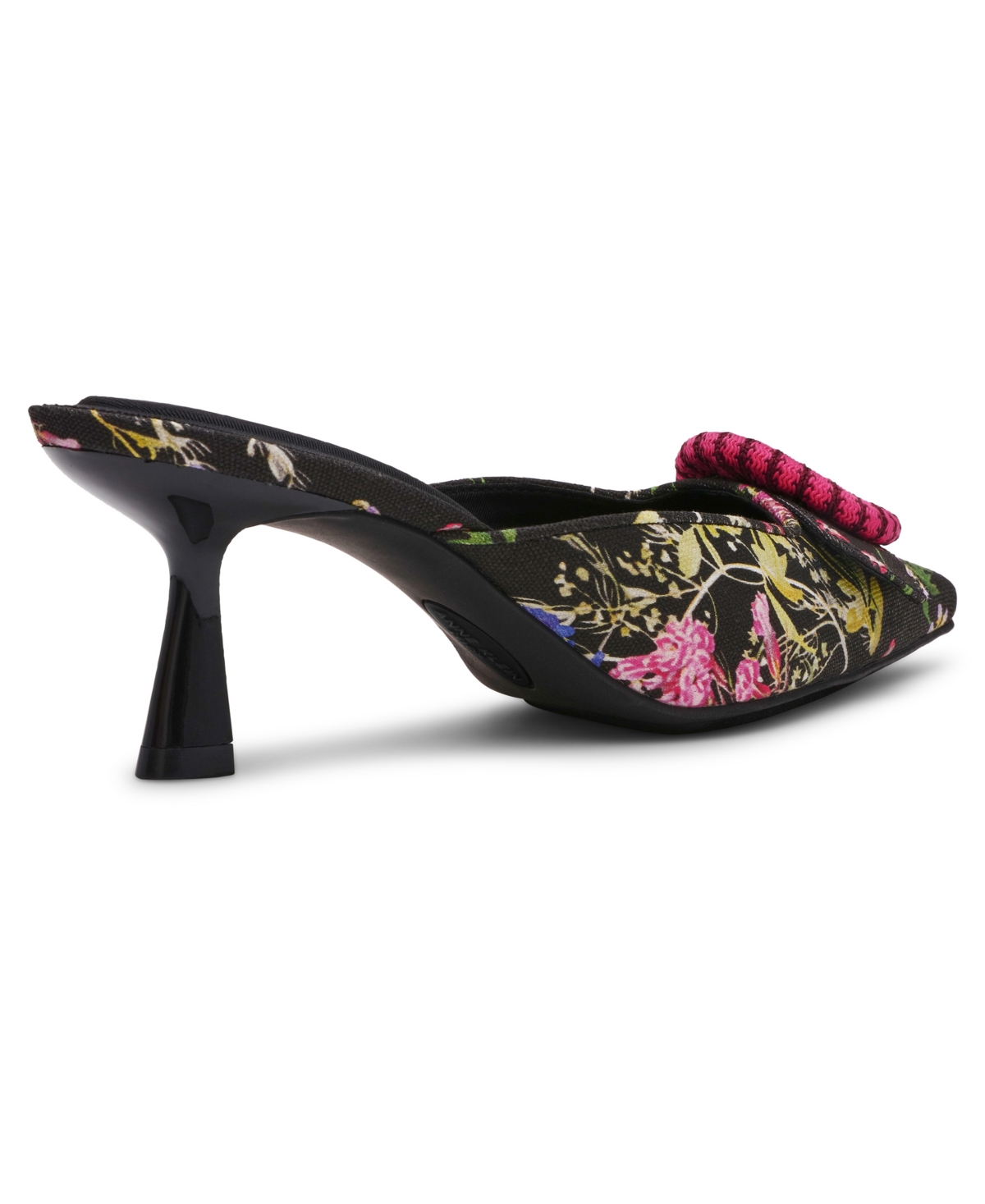 Anne Klein Women's Akcassia Snip Toe Kitten Heel Slip-On Mules