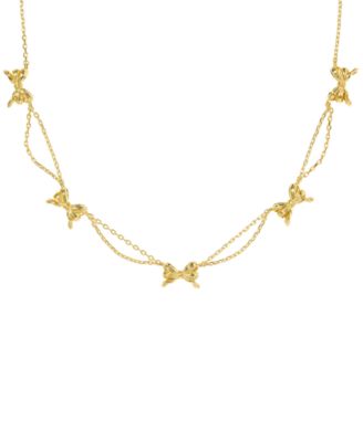 Kendra Scott - 14K Gold Plated Bow Strand Necklace
