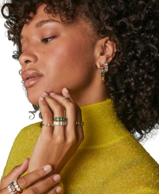 Cubic Zirconia Jamie Huggie Earrings