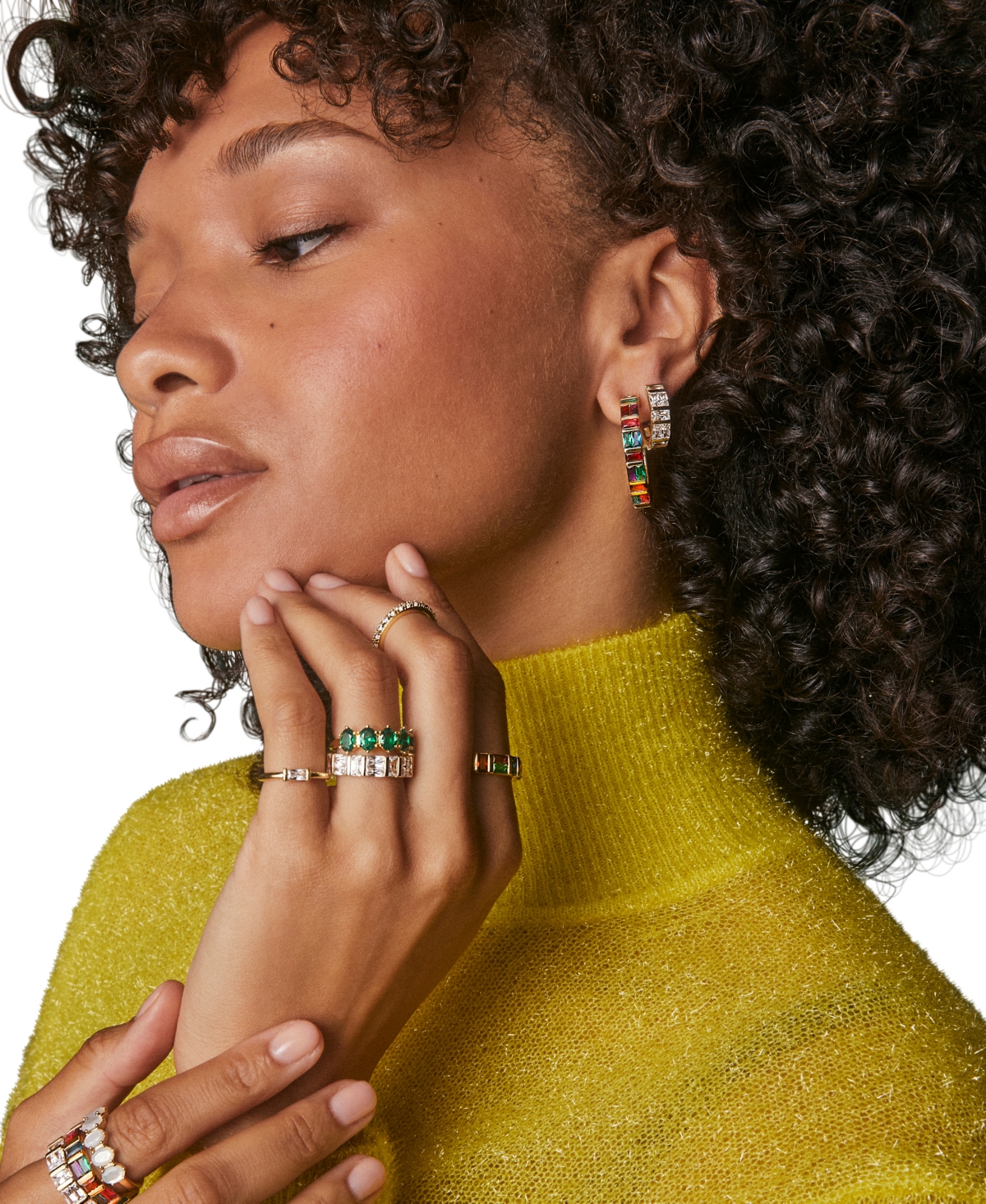 Kendra Scott Cubic Zirconia Jamie Huggie Earrings In Gold