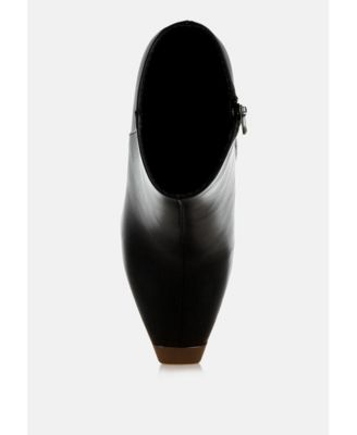 Womens Orca Metallic Cap Toe Faux Leather Boots