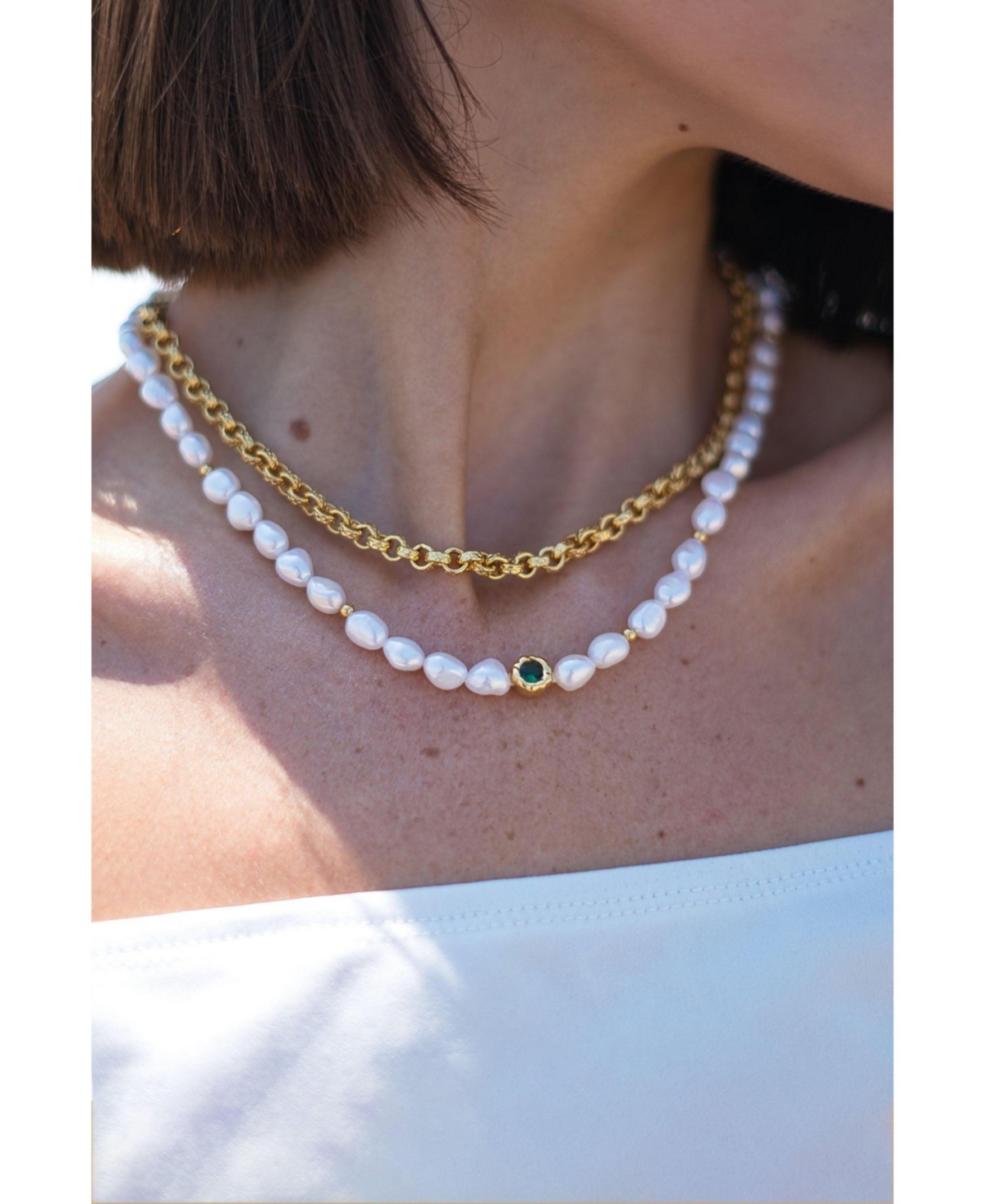 Classicharms Ella Freshwater Pearl Necklace Set