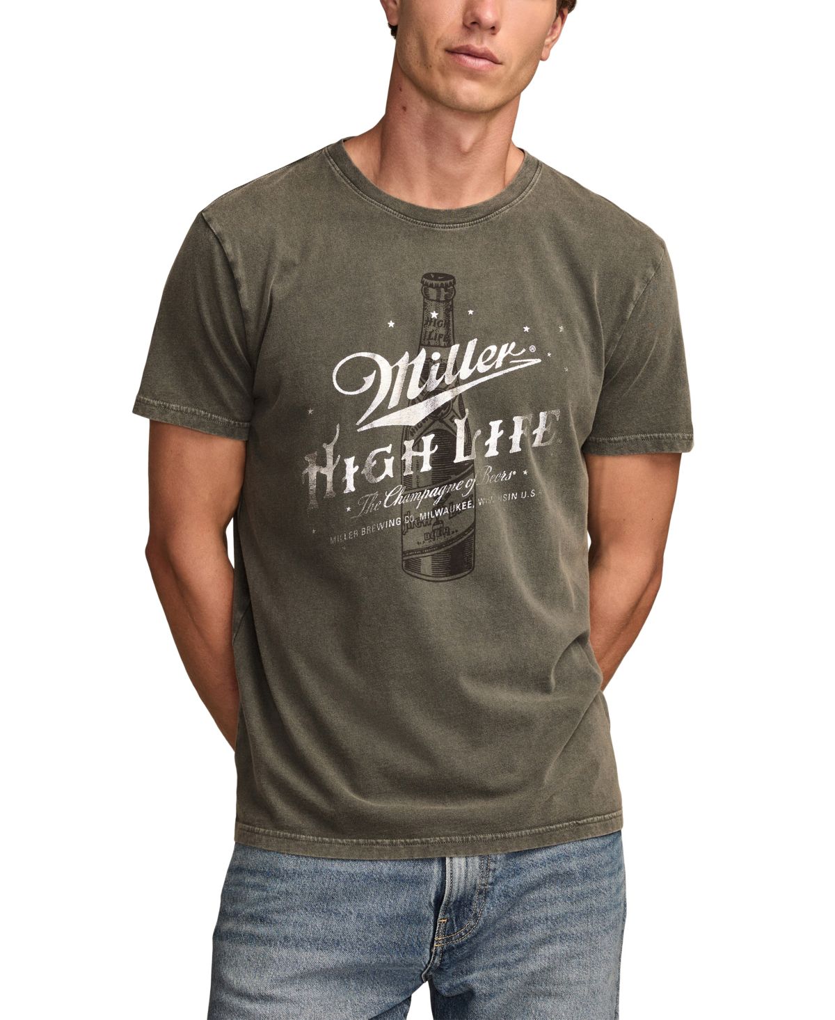 Мужская футболка Miller High Life обычного покроя