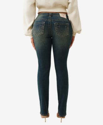 Women's Billie Mid Rise Straight Big T Jeans