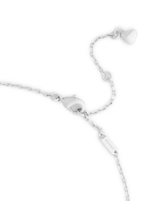 Faux Stone Signature Coach Name Plate Pendant Necklace