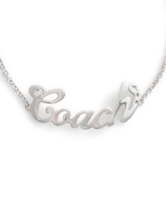 Faux Stone Signature Coach Name Plate Bracelet
