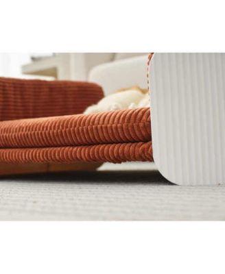 Cat Couch Bed with Mattress Indoor Pet Sofa White Brown