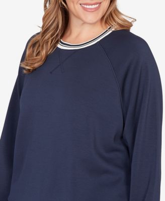 Plus Size Ultra Knit Bubble Hem Pullover Top