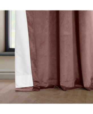 Grommet Heritage Plush Velvet Room Darkening Curtain