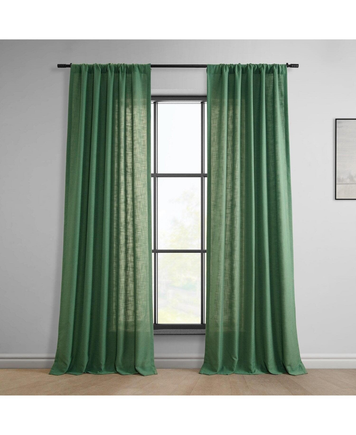 Half Price Drapes Classic Faux Linen Curtain