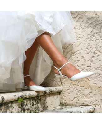 Women's Amal Customizable Bridal White Stiletto