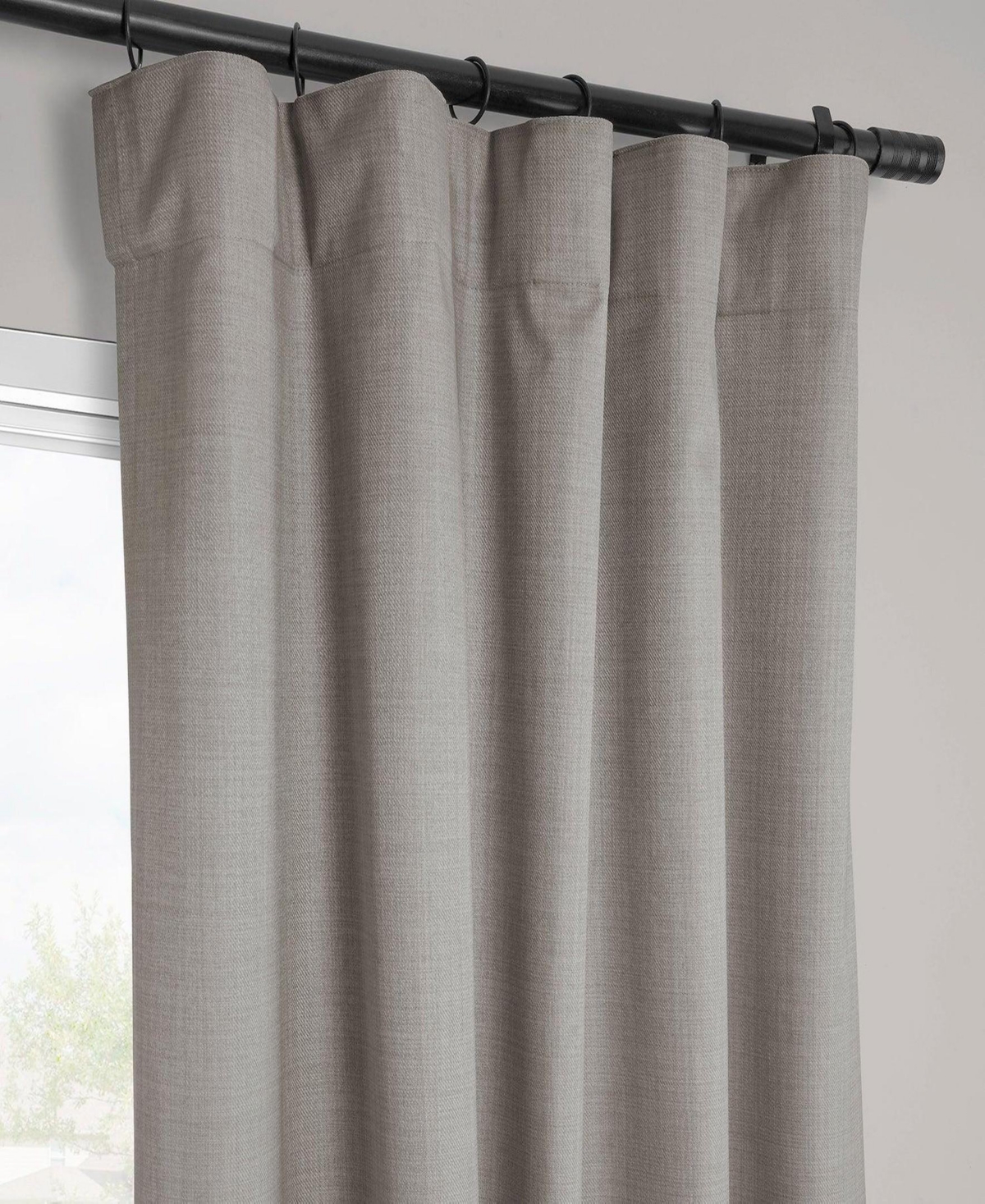 Half Price Drapes Vienna Basic Solid Curtains (2 Panel) Blackout For Bedroom & Living Room