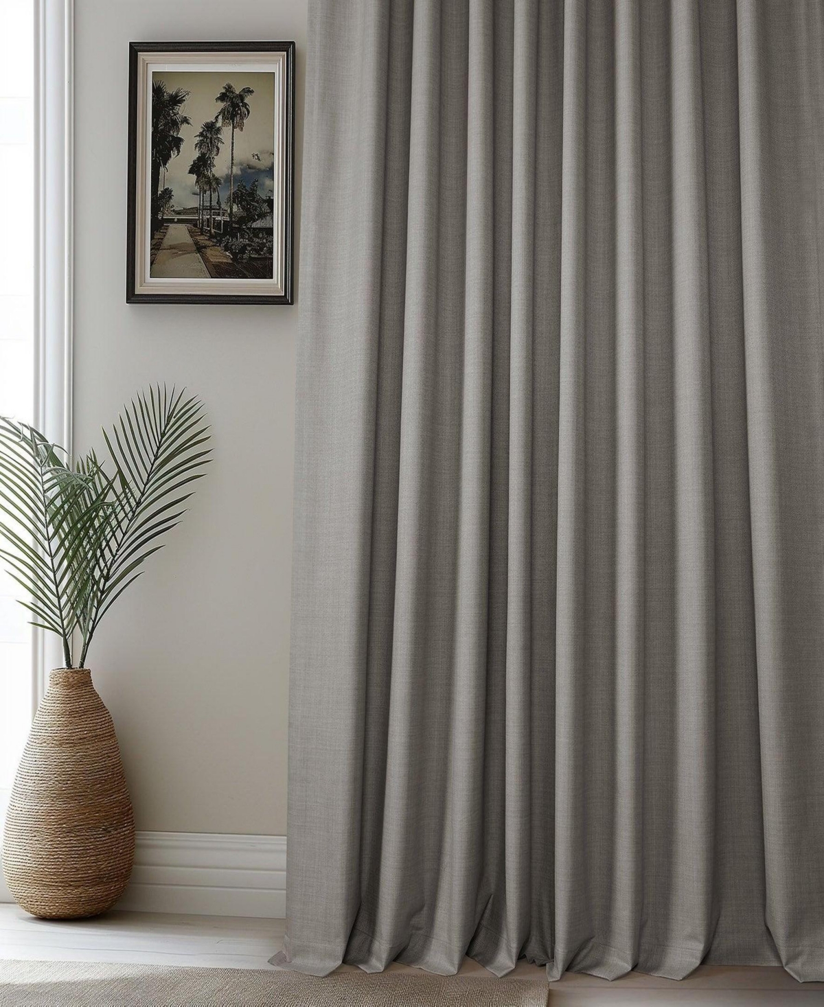 Half Price Drapes Vienna Basic Solid Curtains (2 Panel) Blackout For Bedroom & Living Room