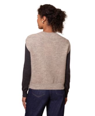 Women's British Wool Crew Neck Knitted Vest Sweaters