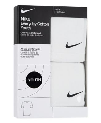 Boys' 8-20 Crew Undershirt, 2-Pack