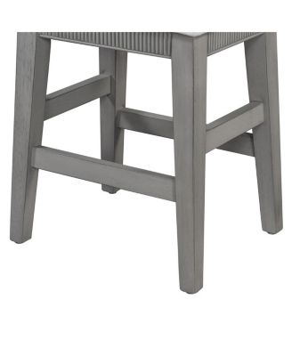 4-Piece Counter Height Dining Set with 3 Upholstered Stools, Storage Drawers & USB Charging for Small Spaces