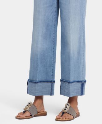 Women's Teresa Wide Leg Cuff Jeans